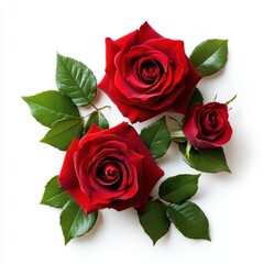 Naklejka premium Beautiful rose flower for Valentine’s Day greeting card design.