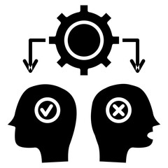 Conflict Management icon element for design