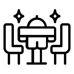 dinner table icon