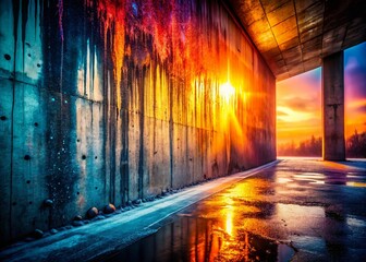 Surreal Concrete Wall Texture: Abstract Architectural Background