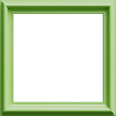 Green frame on white, Green frame for picture, Pastel green square frame, picture frame 