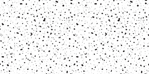 Vector texture overlay with a grainy, dusty effect on a white background. Grainy noise stamp. Old paper texture. Grunge design seamless pattern.