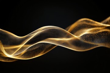 Luxurious Gold and Black Silk Fabric with Elegant Satin Folds, Shimmering Metallic Texture, and Premium Design for Glamorous Backdrops