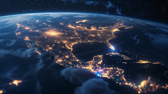 Earth lights from space