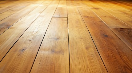 Warm Wooden Floor Texture: A Golden Brown Hardwood Floor