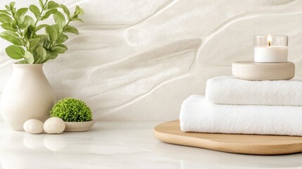 Transform your bathroom into a spa-inspired oasis with soft, plush towels, calming candles, and a truly relaxing atmosphere Indulge in a daily ritual of self-care with these serene bathroom elements