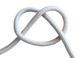 rope knot isolated on white background