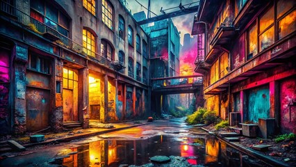 Fototapeta premium Urban Exploration Photography: Boosting Brand Awareness Through Social Media