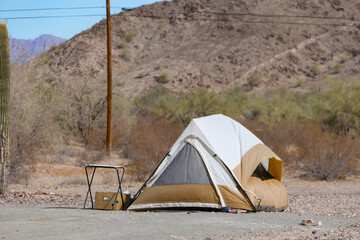 Tent Camping in the Desert