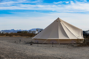 Large tent in the Desert