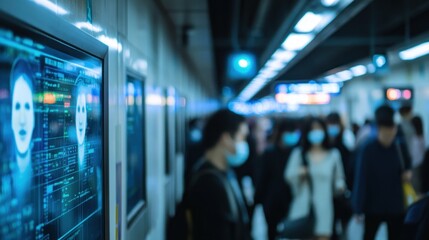 Facial Recognition in a Subway Station: A Glimpse into the Future of Urban Surveillance