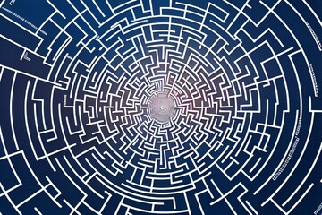 Abstract illustration of a labyrinth, maze