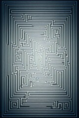 Abstract illustration of a labyrinth, maze