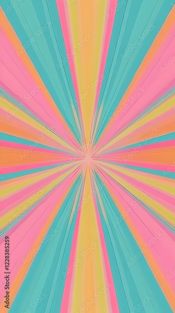 Poster colorful abstract background radiates outward from a central point creating a dynamic visual.