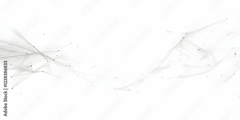 Poster abstract background connects dots and lines dynamically with a futuristic feel and minimalist design