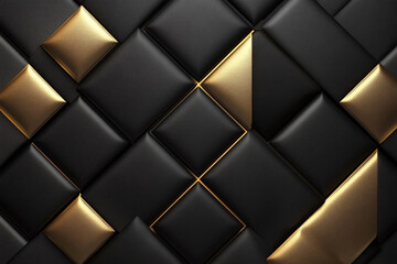 Elegant Flowing Golden Waves with Glowing Particles on a Dark Background, Abstract Futuristic Texture and Luxury Artistic Design