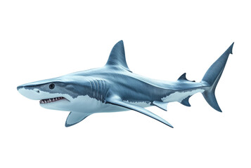 Obraz premium Realistic Shark on Transparent Background