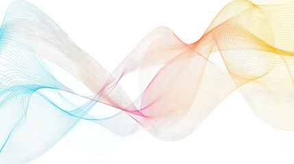 Colorful Abstract Waves with Smooth Flow and Light Gradient Effects