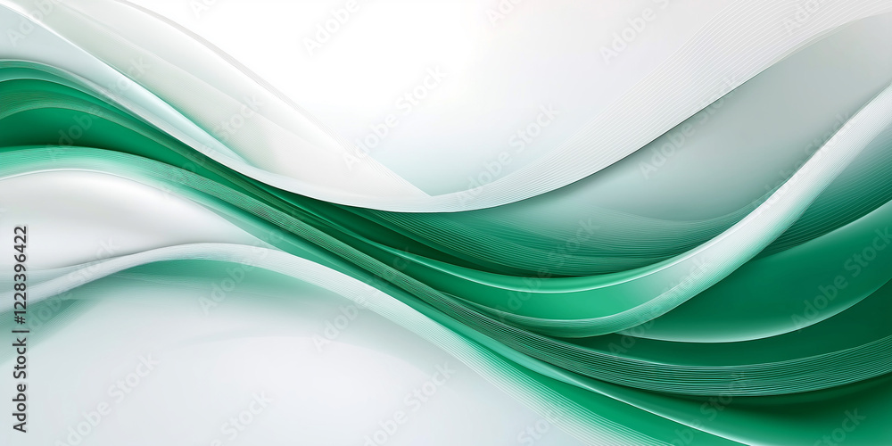 Aufkleber 3d colorful wave line, abstract background with light and shadow effects. wavy pattern, layout