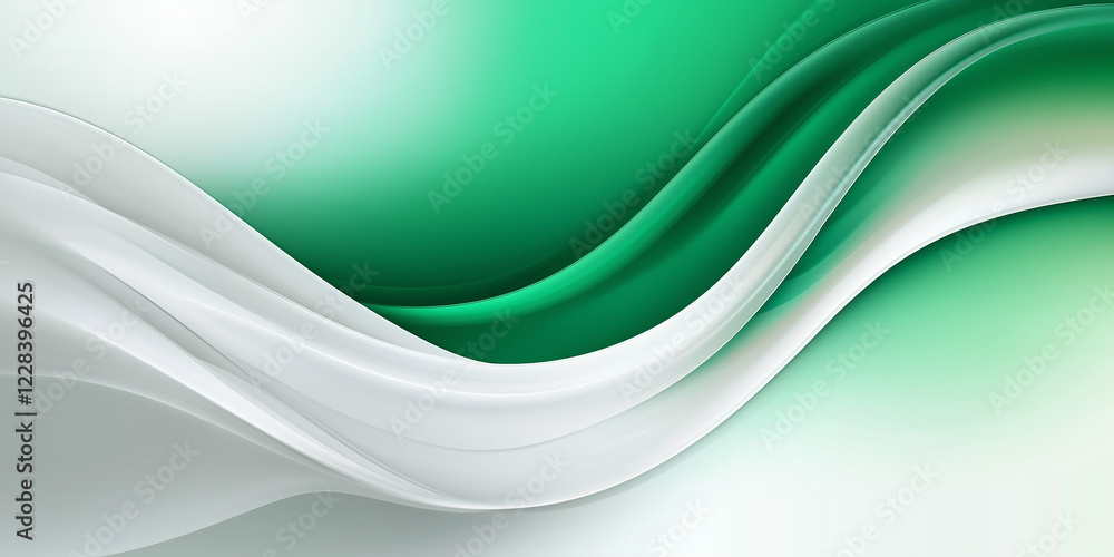 Poster 3d colorful wave line, abstract background with light and shadow effects. wavy pattern, layout