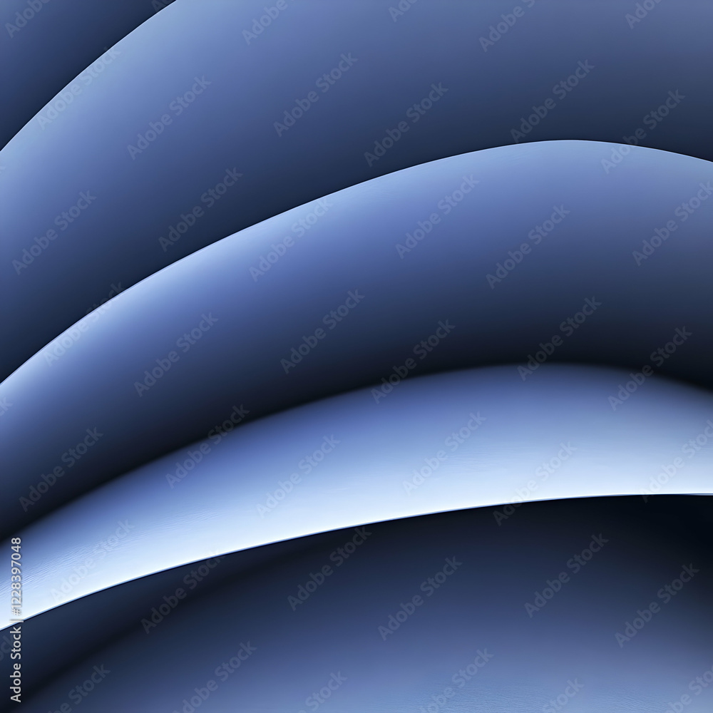 Canvas Prints Abstract Blue Curves Flow Seamlessly Creating a Dynamic and Elegant Background