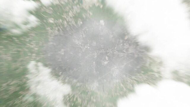 Earth zoom in from space to Cary, North Carolina, USA. Followed by zoom out through clouds and atmosphere into space. Satellite view. Travel intro. Images from NASA