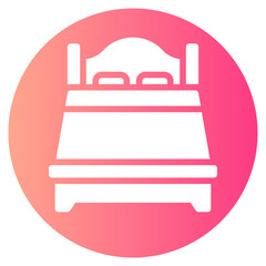 bed gradient icon