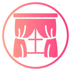 curtain gradient icon