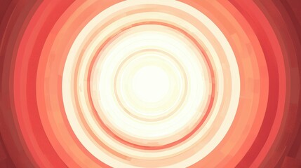 Abstract Red and White Circular Pattern with Radiating Lines