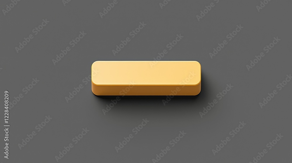Poster simple yellow rectangular shape on a neutral background
