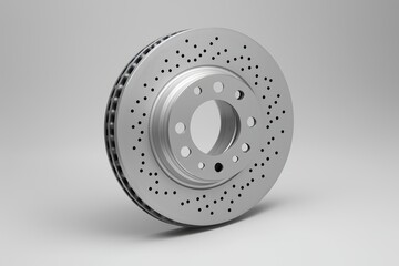 High-performance brake disk with drilled design for enhanced cooling