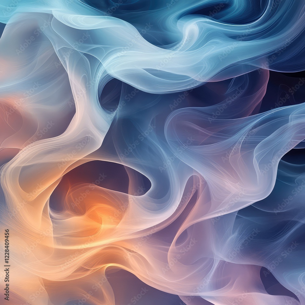 Poster colorful abstract background with swirling fluid patterns and textures