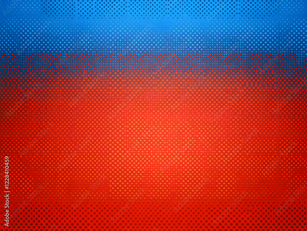 Poster abstract background blends blue and red with subtle dotted pattern and gradient effect