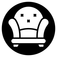 couch glyph icon