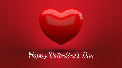 valentines day card with heart