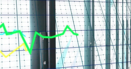 Image of digital data processing over computer servers