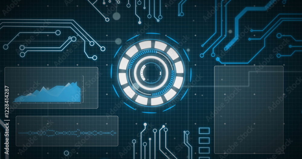 Poster image of scope scanning over data processing with connections