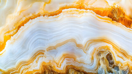 Abstract Onyx Stone Texture Background Displays Wavy Patterns with Orange and White Colors Elegantly