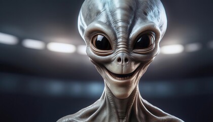 Intriguing Portrait of a Friendly Alien Encounter