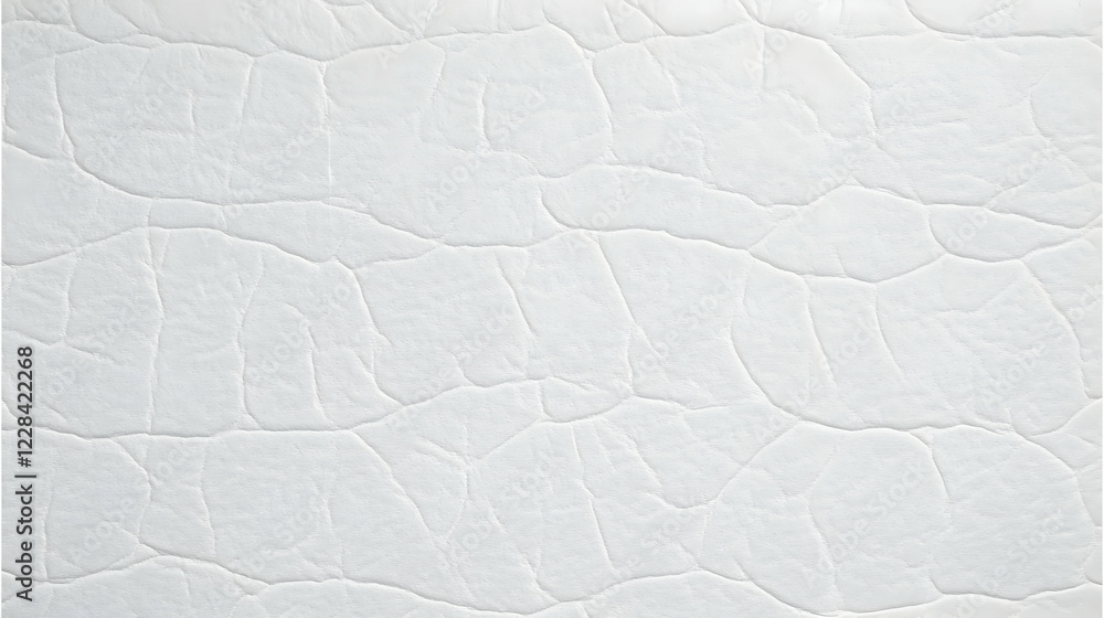 Poster white textured background shows embossed pattern with cracks beautifully displayed on smooth surface
