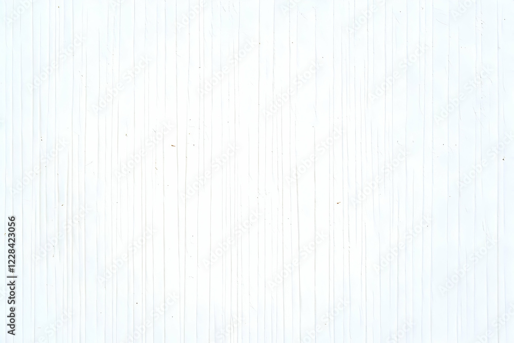 Wall mural White Painted Wooden Boards Background Texture Forms a Vertical Striped Pattern for Design.