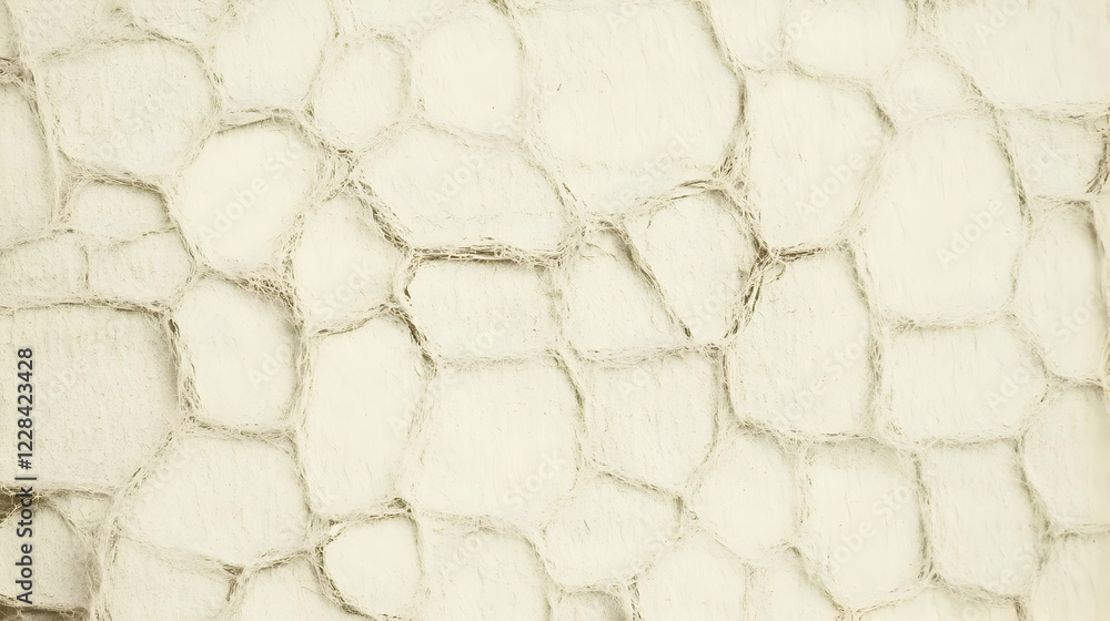 Poster close-up of a white textured surface creates an abstract background pattern.