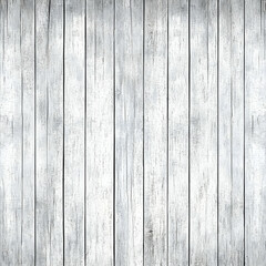 Naklejka premium White painted wooden planks background shows weathered texture and cracks, providing rustic charm.