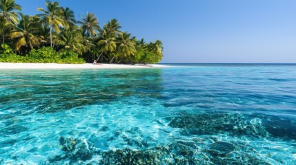 Fototapeta premium Tranquil Tropical Beach Scene