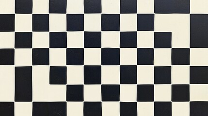 Fototapeta premium Black and White Checkerboard Pattern for Artistic Backgrounds