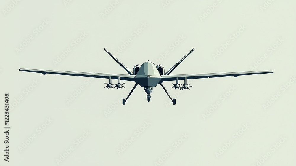 Poster elegant drone design with a minimalistic approach for modern use