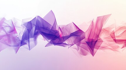 Abstract Colorful Waves of Purple and Pink Flowing Smoothly