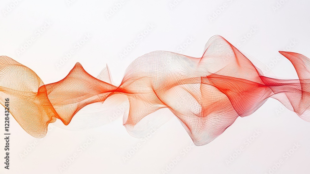 Poster colorful abstract wave patterns with flowing lines and gradients