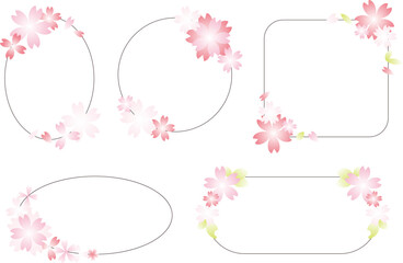 桜のフレームセット