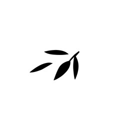bamboo leaf silhouette icon